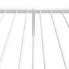 Metal Bed Frame with Headboard and Footboard White 107 x 203 cm