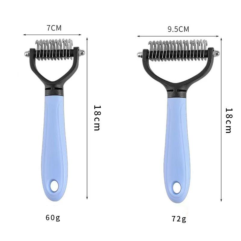Double-Sided Pet De-Matting Comb for Dogs & Cats - Grooming & Hair Removal Tool