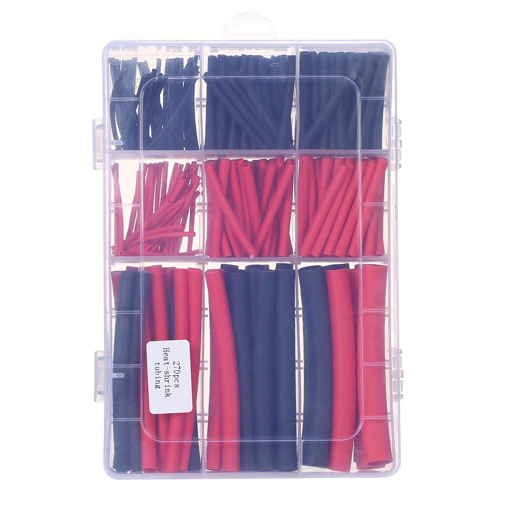 3//8 3//16 BLACK Dual-Wall Adhesive Heat Shrink Tubing Kit 3:1 Ratio 1//8 1//4
