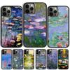 Coque de téléphone Jardin de Monet Lotus Pour iPhone 17 Air 14 15 16 13 12 Coque Pour Apple 14 15 16 Pro Max Plus Coque