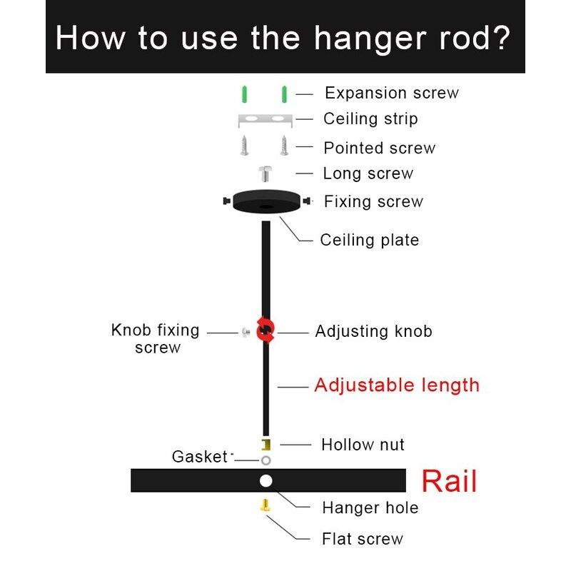 Canmeijia Nový design Track Strip 220v Spotlight s nastavitelným Hang Rod Spots Osvětlení kolejnice pro domácí prodejnu