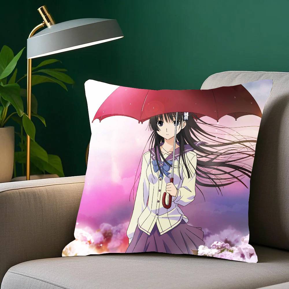 Anime S-Sankarea Pillow Case Home Decor Throw For Sofa Bed Car Room Decor Gift Idea