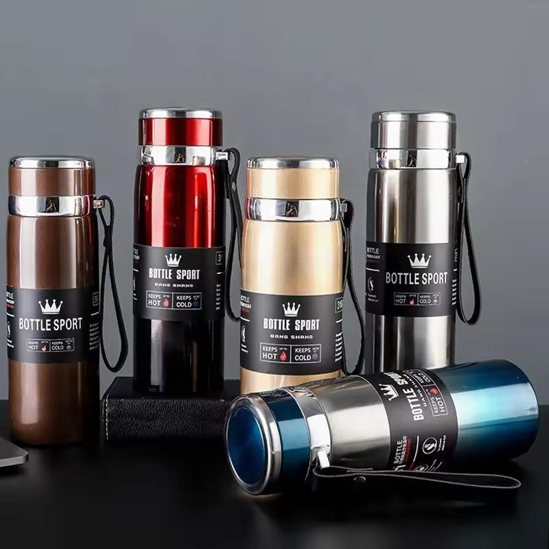 1 Liter Stainless Steel Water Bottle Vacuum Flasks Insulated Portable Thermal Cup for Tea Coffee Tumbler Thermoses
