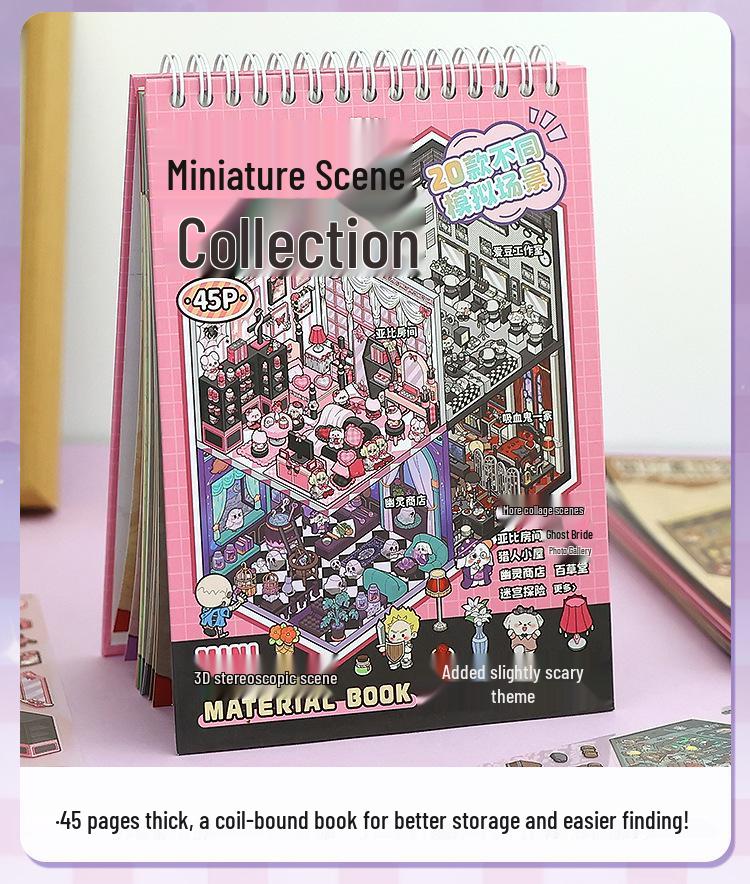 Tirador Cottage Girl Scary Scene Stickers: DIY Journal & Toy Collection