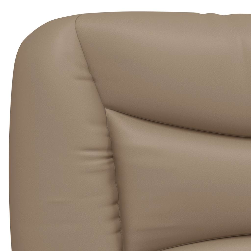 Bed Frame without Mattress  Hvar  Cappuccino Brown 100x200 cm Faux Leather