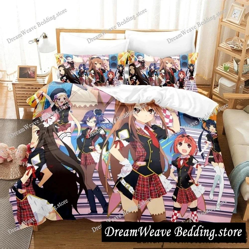 Anime Okami-san and Her Seven Companions Bedding Set Duvet Cover Bed Set Quilt Cover Pillowcase Comforter King Queen Size