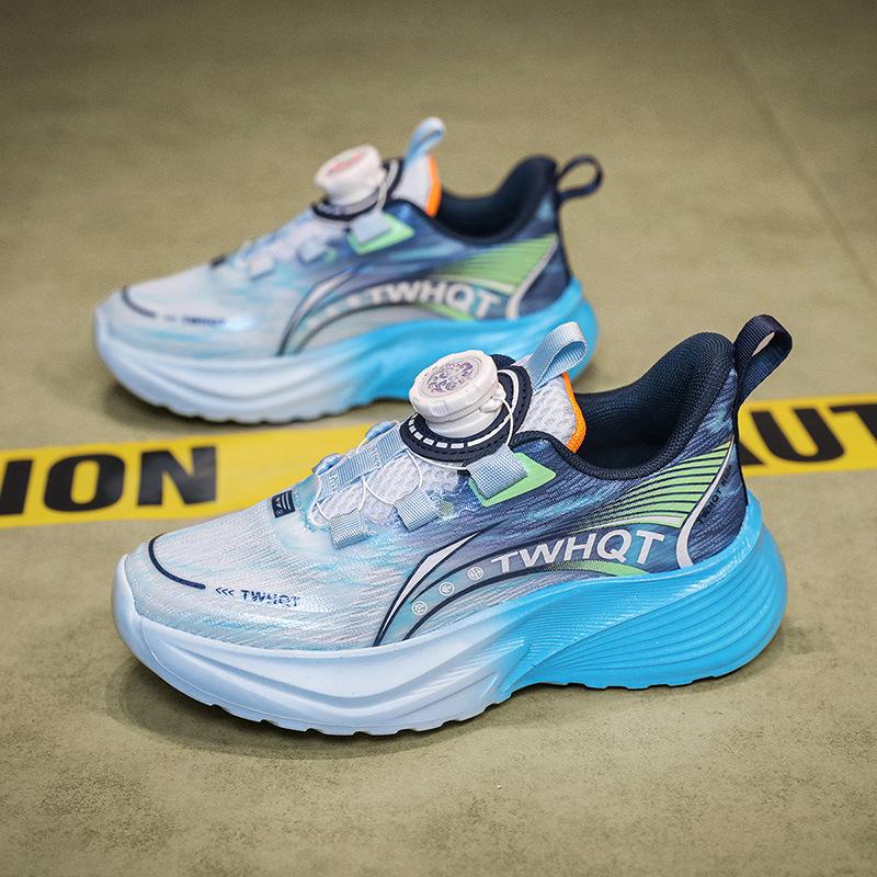 Boys shoes children's sports shoes 2025 new soft spring and autumn new comfortable shock absorption lightweight mesh breathable running shoes