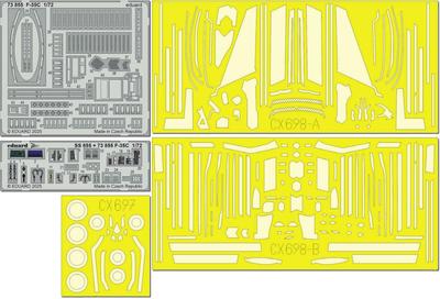 Eduard Big Ed Parts Set Plastic Model Kit Parts EDUBIG72188 1/72 F-35C (for Tamiya) (Airplane)