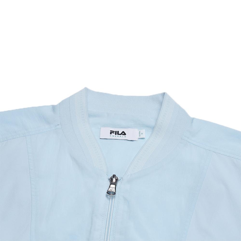 FILA Emerald Fashion Trendy Casual Versatile Lightweight Comfortable Stand Collar Cardigan Thin Woven Jacket Women outerwear F11W534707FBU