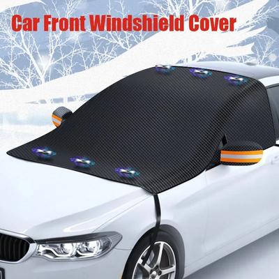 Couverture Magnétique Hivernale pour Pare-brise Avant de Voiture Tissu Oxford Pare-soleil pour Pare-brise de Voiture Couverture Imperméable Isolation Thermique Accessoires
