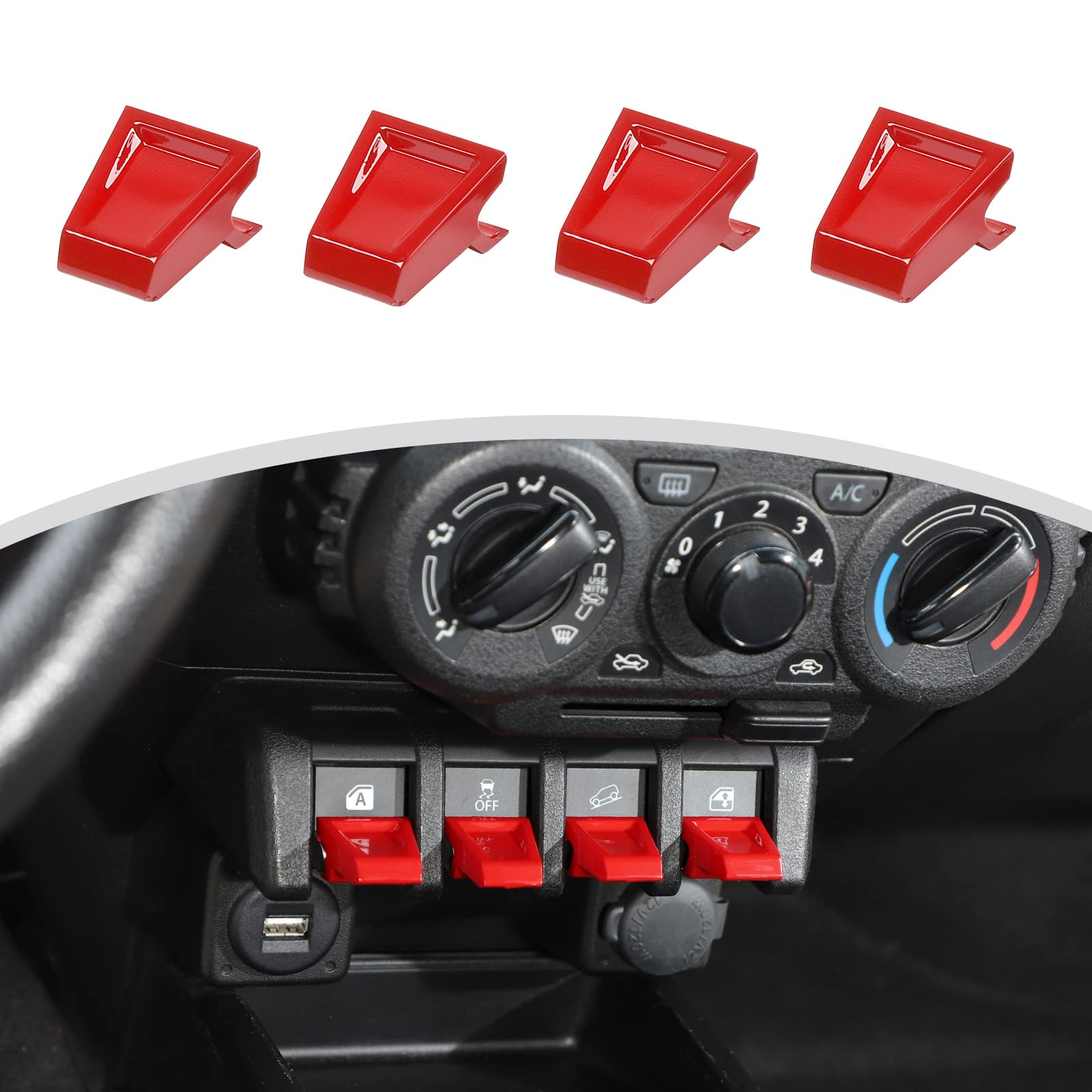 

ANTC Suzuki Jimny 2019+ JB64 JB74 Applicable ABS Window Switch Button Frame Window Lift