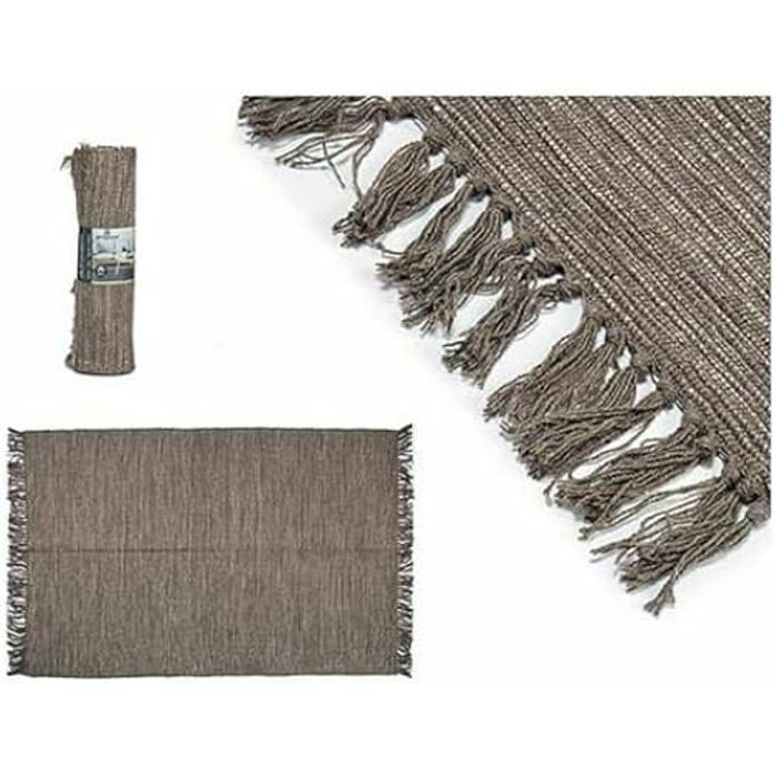 Tapis - GIFT DECOR - Marron - 120 x 80 cm - 2 unités - Synthétique - Moderne