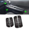 Car Styling Interior Door Armrest Panel Cover Trim For Peugeot 3008 2011 2012 4pcs Microfiber Leather Accessories