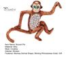 Cute Monkey Animal Shape Brooch Shining Rhinestones Inlaid Suit Lapel Pin Temperament Scarf Buckle Badge Dress Coat Accessories
