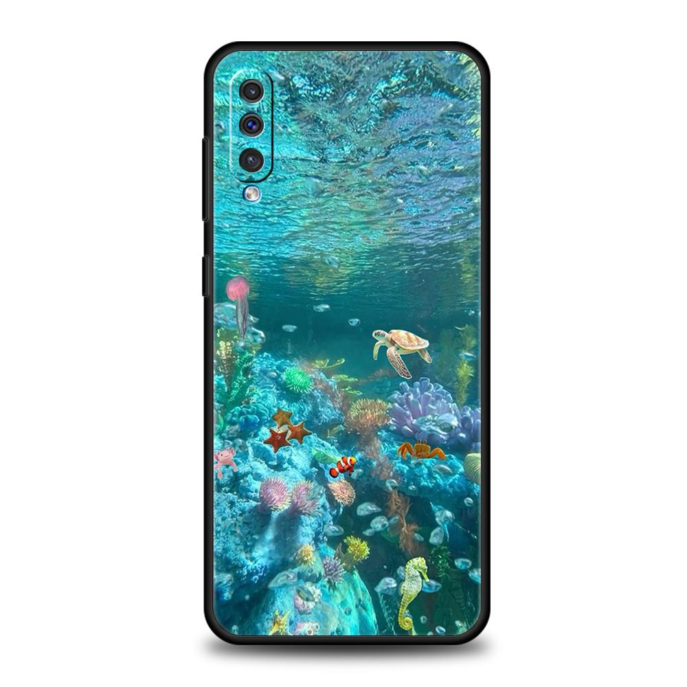 Cartoon Cute Fish Case For Samsung A56 A36 A26 A24 A16 A14 A12 A32 A50 A70 A20S A22 A30 A40 A34 A54 A42 A52 A04s A06 5G Cover