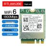 RTL8852CE/AE/BE WiFi 6E 5G Dual-Band Wireless Network Card for Desktop PCs with Bluetooth 5.3
