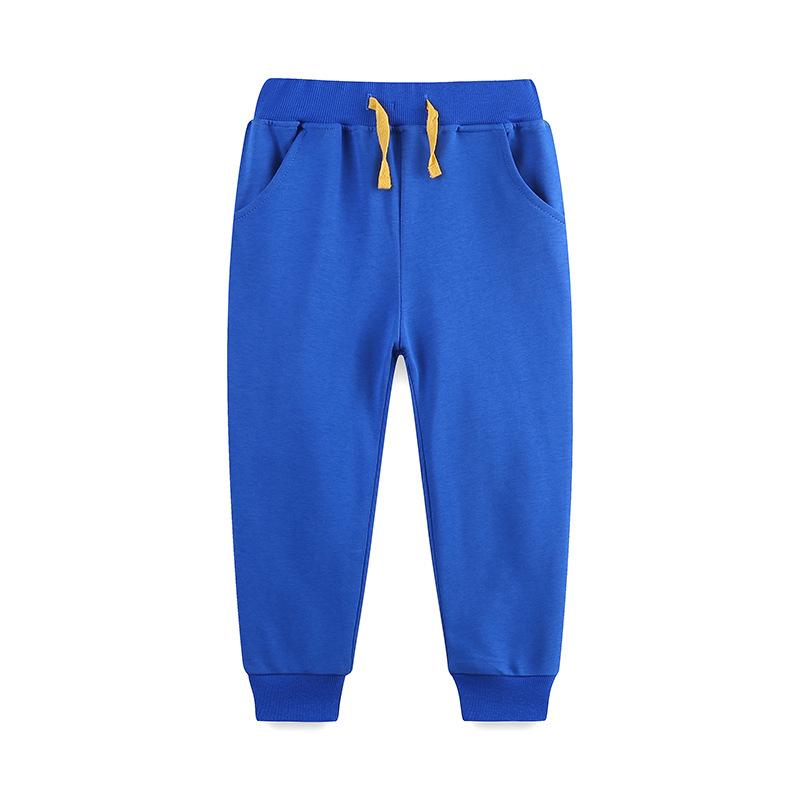 New Children's Fashionable And Casual Leg Tied Multi Pocket Pants Solid Color Casual Pants