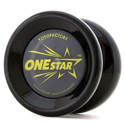 Yoyo One Star DVD Yoyo Factory für Anfänger enthalten, (Klares Schwarz)