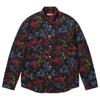 Floral Flannel Shirt Black
