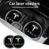 2 Stück Auto-Becherhalter-Matte Auto-Innenraum-Aufbewahrungsmatte Zubehör für Model 3 Model Y S X Cybertruck Juguete Coil Highland 2025