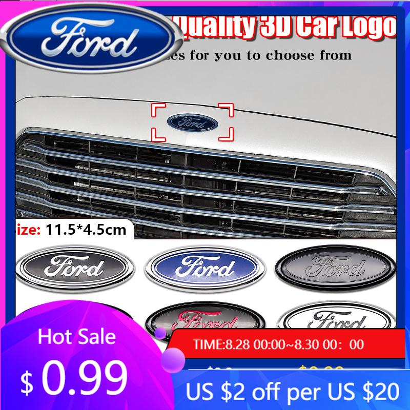 Neuer 2026 Autoaufkleber ABS Auto Frontgrill Heckklappe Logo Emblem Aufkleber für Ford Focus Mondeo Edge Ecosport Ranger Fiesta Fusi