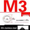 Double-Stacked Interlocking Toothed Anti-Slip Lock Washer 304 Stainless Steel DIN25201
