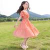 Girls' Dresses Summer Children's Short-sleeved Princess Dresses Lantern Sleeves Cake Dresses