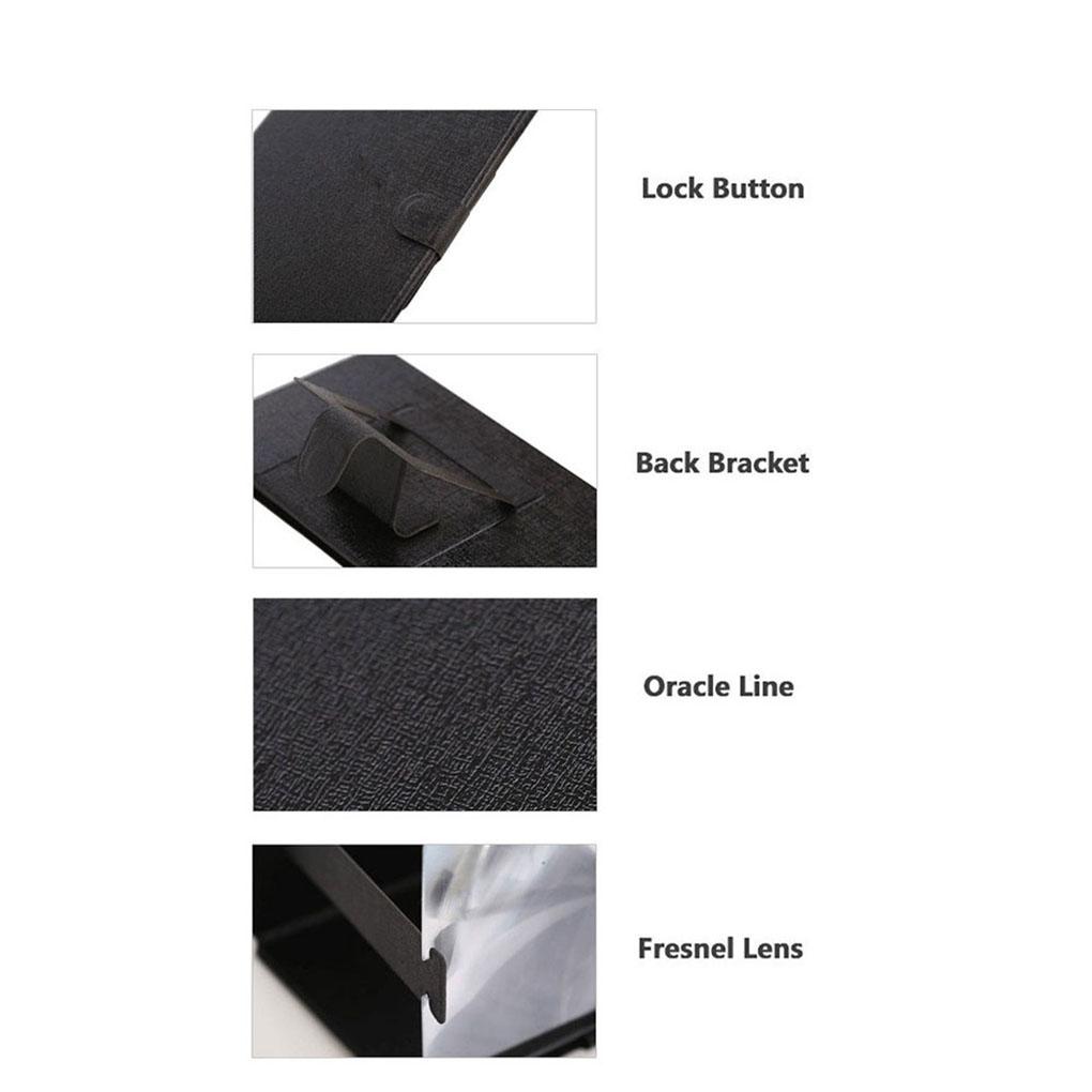 8'' Faltbarer Handy-Bildschirmvergrößerer 3D HD Bildschirmverstärker Ständer Halterung