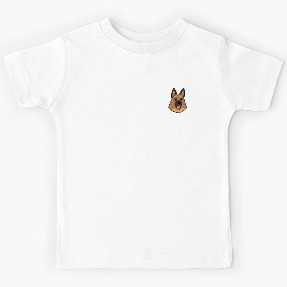 German Shepherd face cute illustration Kids T-Shirt 170