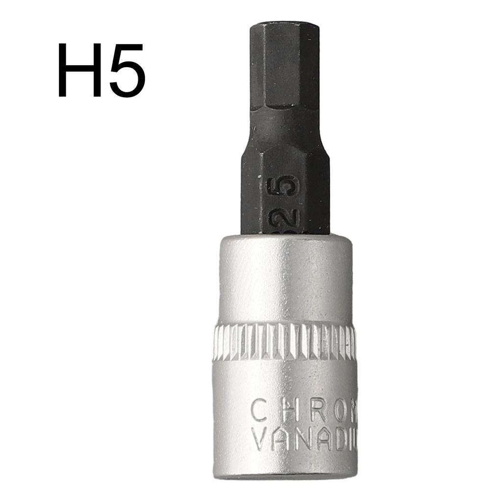 1 st Sexkantsskruvmejselbits 1/4 tum Drivuttag Spärrnyckeladapter Handverktyg Handverktyg H3 H4 H5 H6 H7 H8