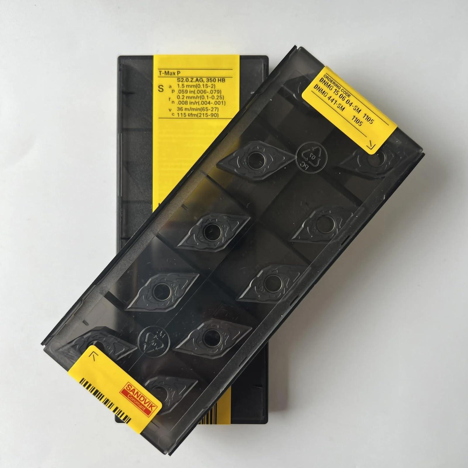 

Original Sandvik / DNMG150604-SM 1105 /CNC CARBIDE tool blade 10 Pcs