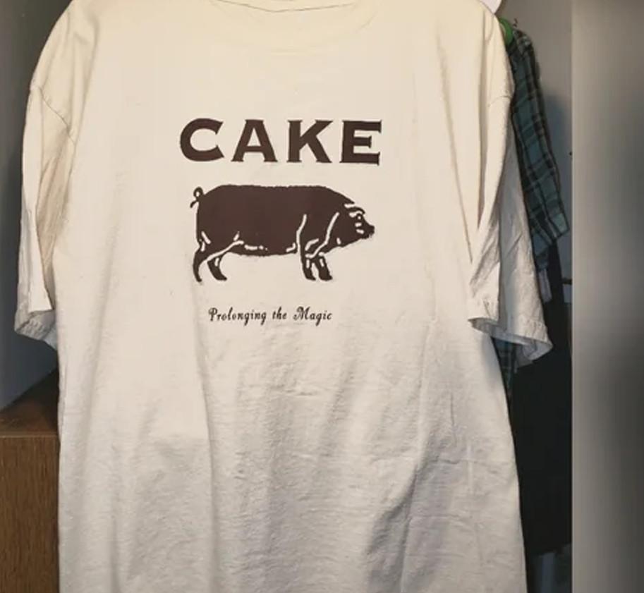 VTG Cake Band Album white Tshirt unisex short sleeve All sizes X094 S