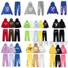 SP5DER Grafik Hoodie Set für Teenager, lässig, lockere Passform, Langarm-Sweatshirt mit Buchstaben-Print