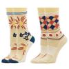 Summer Cute Lace Floral Print Sizes Women's Socks, Socks, Transparent, See-Through Socks, Stylish, Thin, Odor-Resistant, Non-Sweaty, 5-Pair Set,