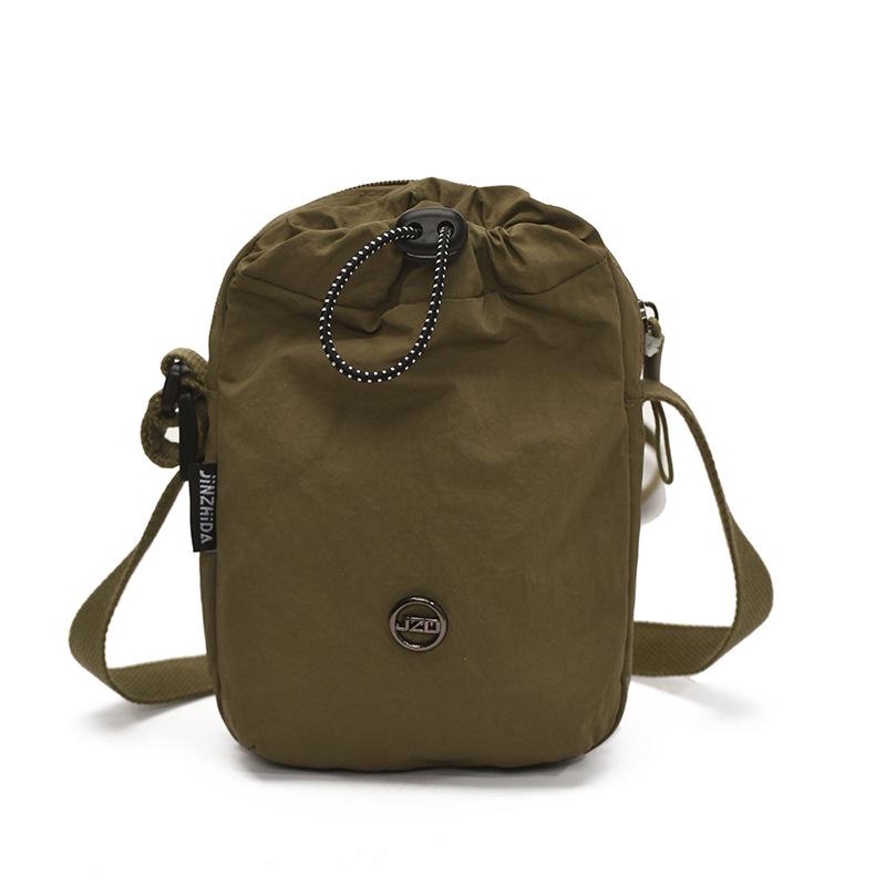 Women's Lightweight Crossbody Nylon Bag for Sports and Bottles