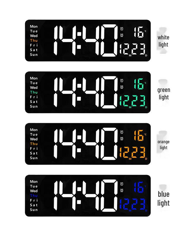 Nordic Large Screen LED Wall Clock for Living Room - Model 6626