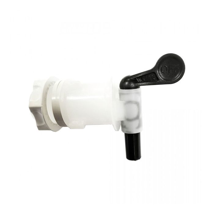 Robinet de vidange en PVC - ICH-ZAPFE.DE - Levier ergonomique - Diamètre 25mm - Épaisseur max 10mm