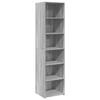 VidaXL Buffet haut sonoma gris 45x41x185 cm bois d'ingénierie, buffet, armoire de rangement, armoire haute, armoire, armoire 3281678