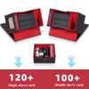 Card Deck Box with Dice Tray for MTG Cards120+ Card Storage Box Fits for TCG CCG PU Leather Strong Magnet Collectible Card Case