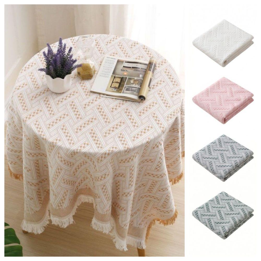 Decorative Tablecloth Creamy Style Rectangular Tablecloth Tea Table Cover  Bedroom Vanity