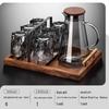 Beiyipin Retro Embossed Glacier Glass Drinkware Set