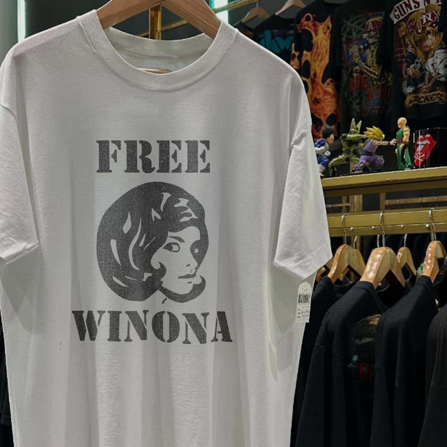 90s Free Winona Promo T-Shirt White XXL S