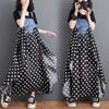 DIMANAF 2026 Plus Size Summer Chiffon Dress Denim Elegant Lady Sundress Floral Women  Long Dress Casual Sleeveless