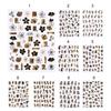 Manicure Decal Easy To Apply Lightweight Paper Black Bronzing Manicure Sticker Decal for