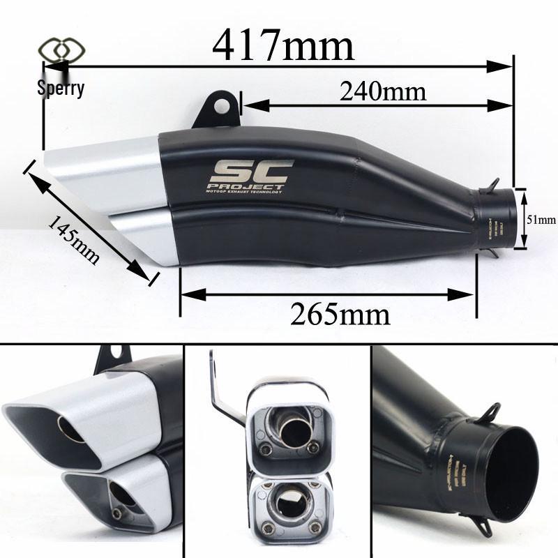 Kawasaki Z750/800 Ninja SC Dual Outlet Exhaust for Large-Displacement Motorcycles