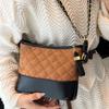 A High-end Stylish Women's Bag with Diamond-patterned Chain Splicing Single-shoulder Crossbody Bag for Wandering