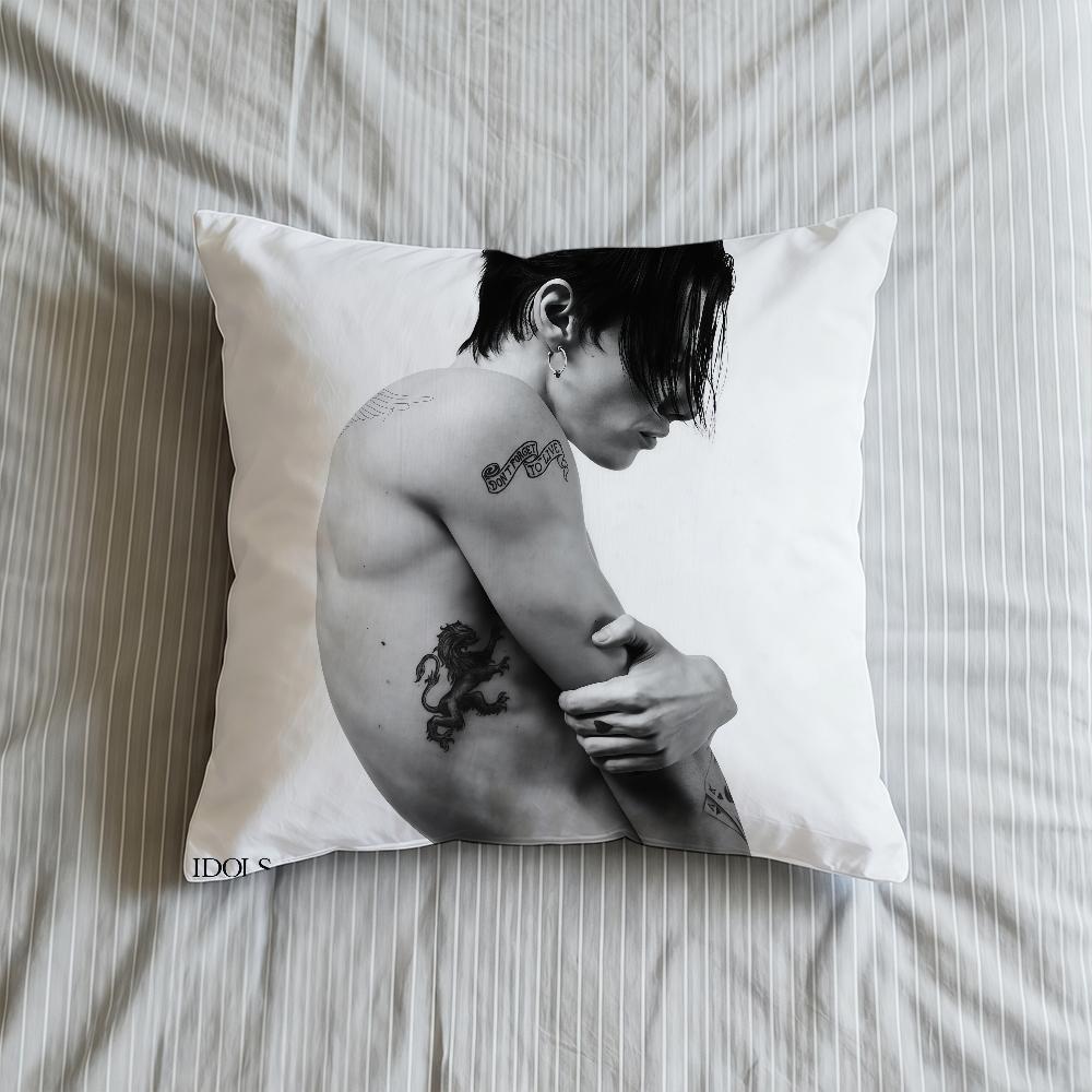 Cushion Cover Soft English Y-YUNGBLUDS-ES Case Sofa Living Room Home Comfortable Singer Office Decor Protective Pillow Idols