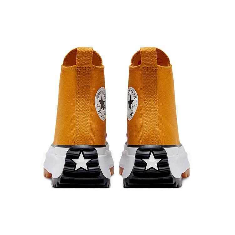 Converse Run Star Hike High Saffron Yellow Unisex Sneakers White Black 168893C