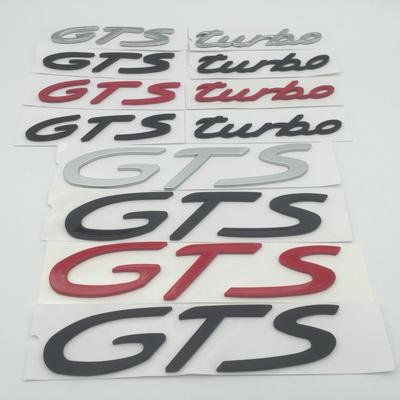 1Pc 3D ABS High Quality Turbo GTS Car Letter Emblem Badge Rear Tail Trunk Sticker Car Styling Auto Accessories