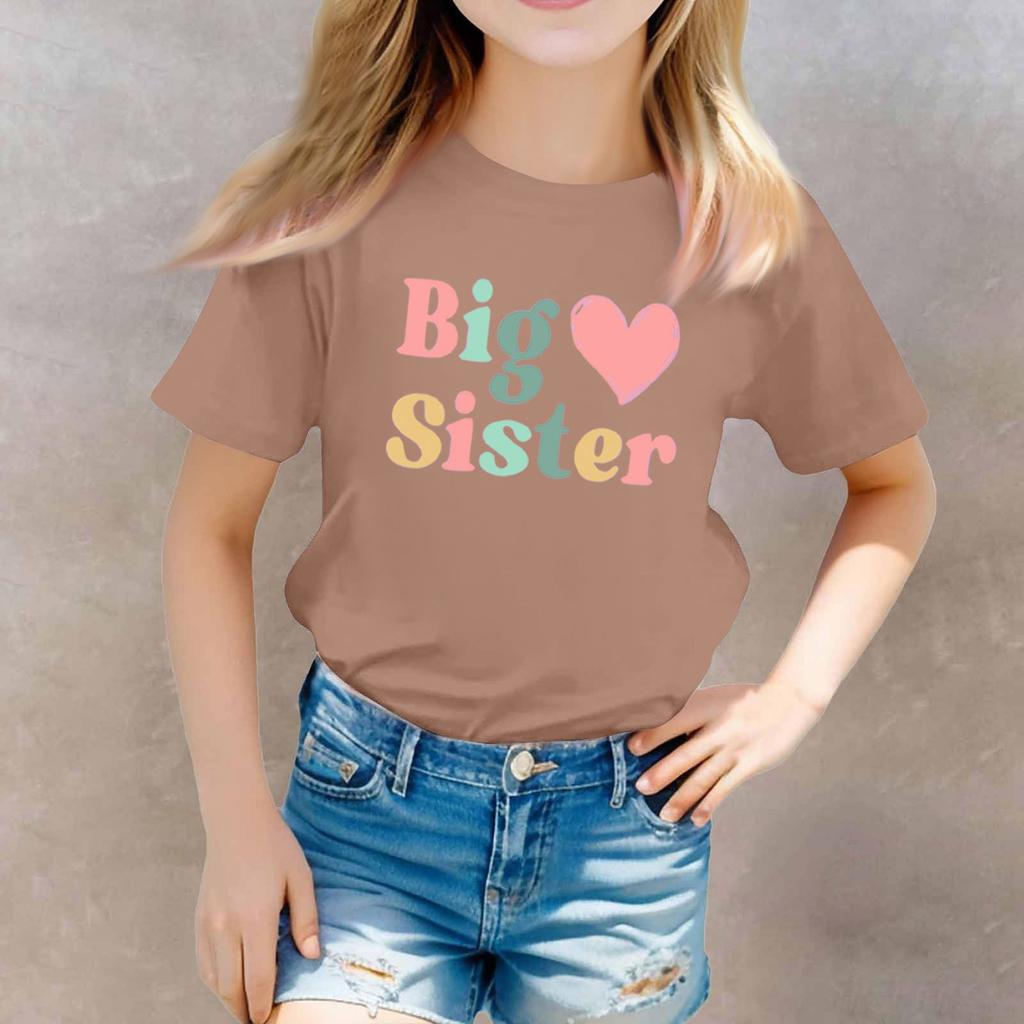 Toddler Girl Boy T-Shirts Kids Top Boys And Girls Printed Short Sleeved T-shirt